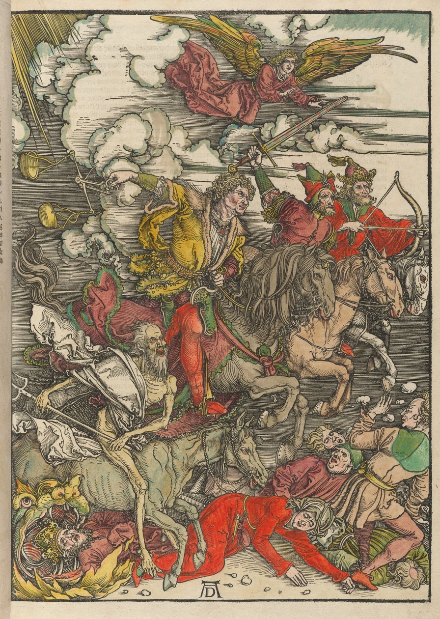 Czterej jeźdźcy, z filmu Apokalipsa autorstwa Albrecht Dürer