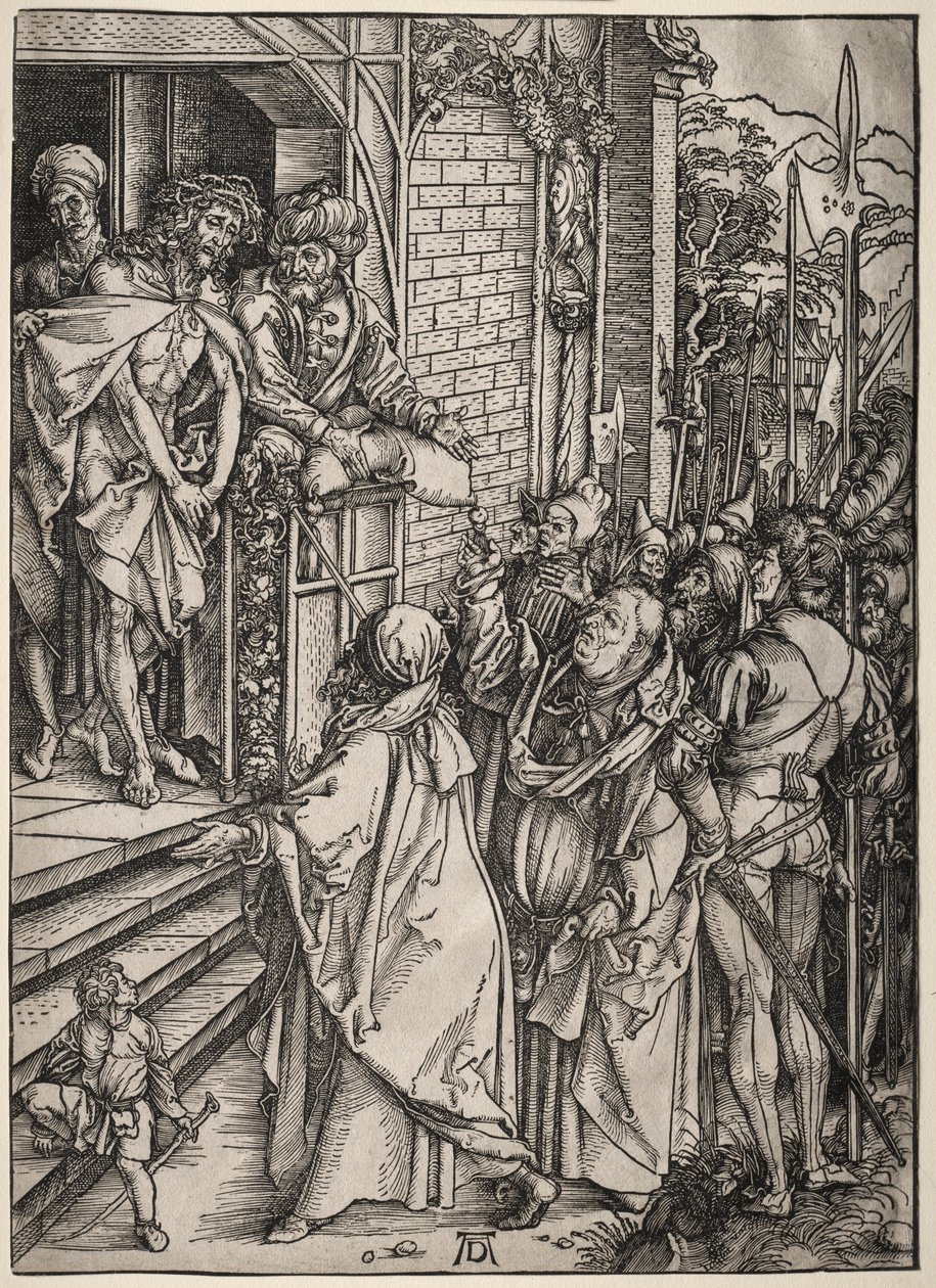 Wielka pasja: Chrystus ukazany ludowi. autorstwa Albrecht Dürer