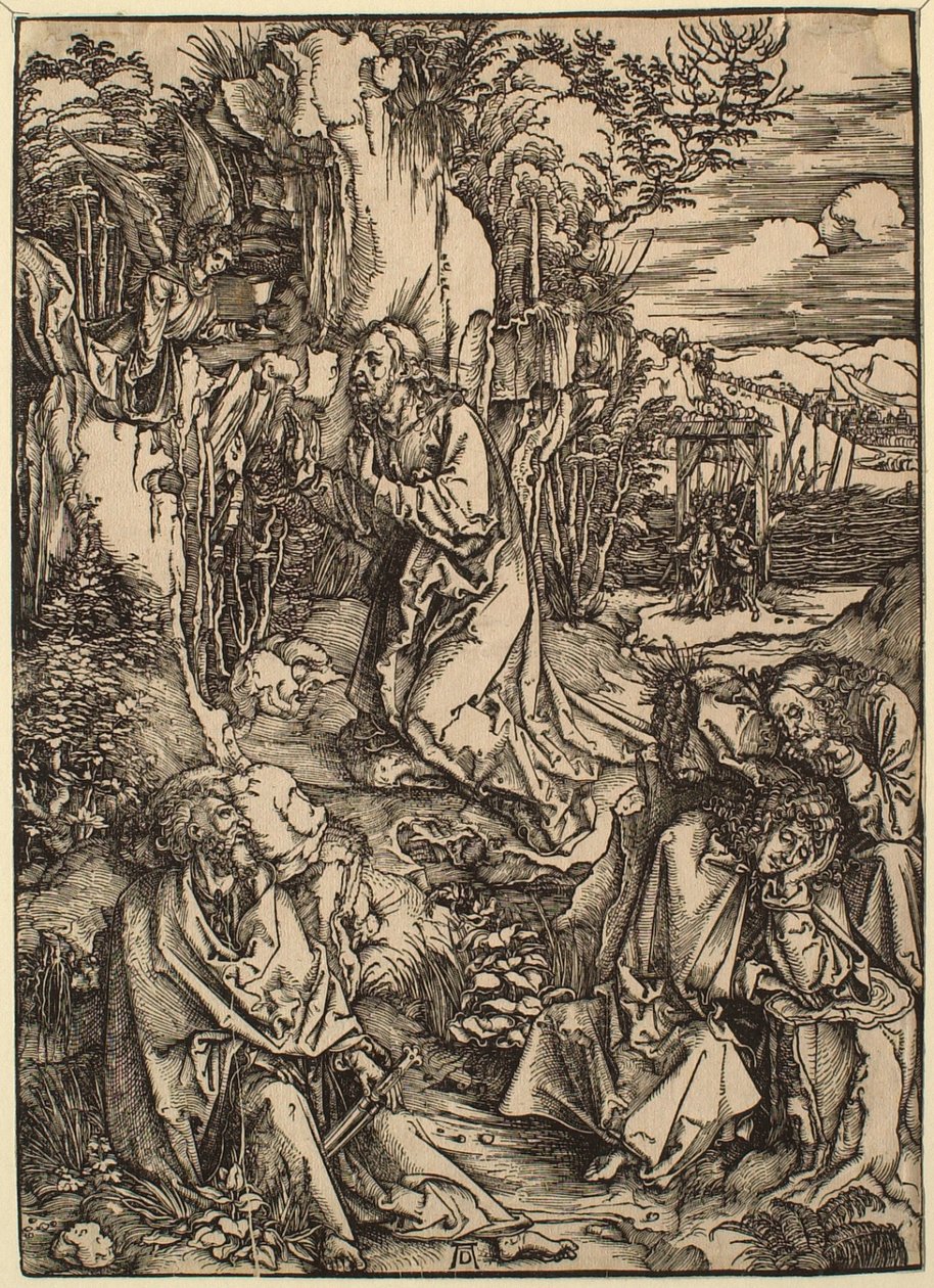 Wielka Pasja: Chrystus na Górze Oliwnej autorstwa Albrecht Dürer