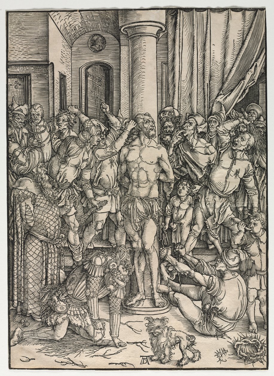 Wielka Pasja: Biczowanie autorstwa Albrecht Dürer