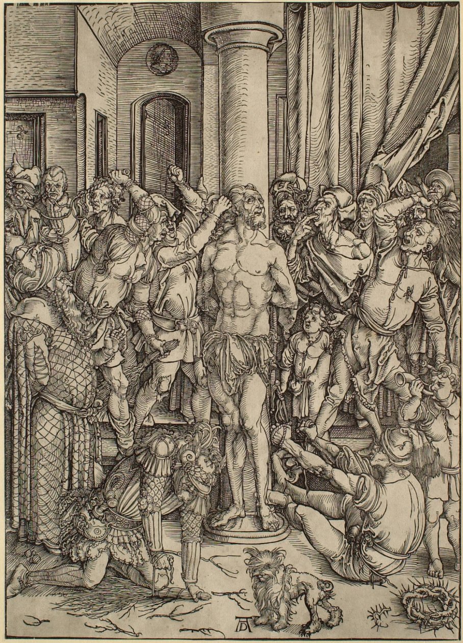Wielka Pasja: Biczowanie autorstwa Albrecht Dürer