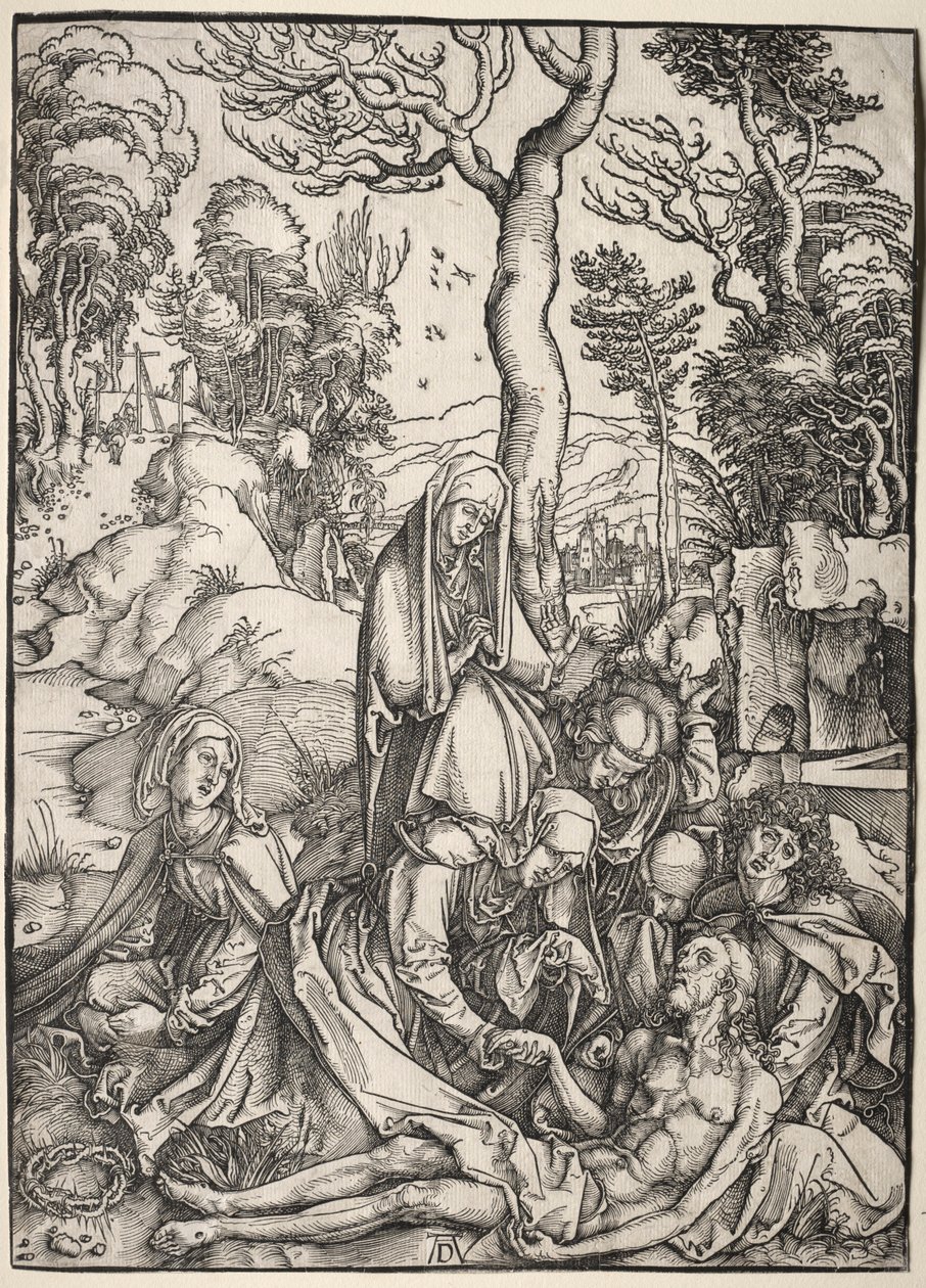 Wielka Męka:  Lament Chrystusa autorstwa Albrecht Dürer