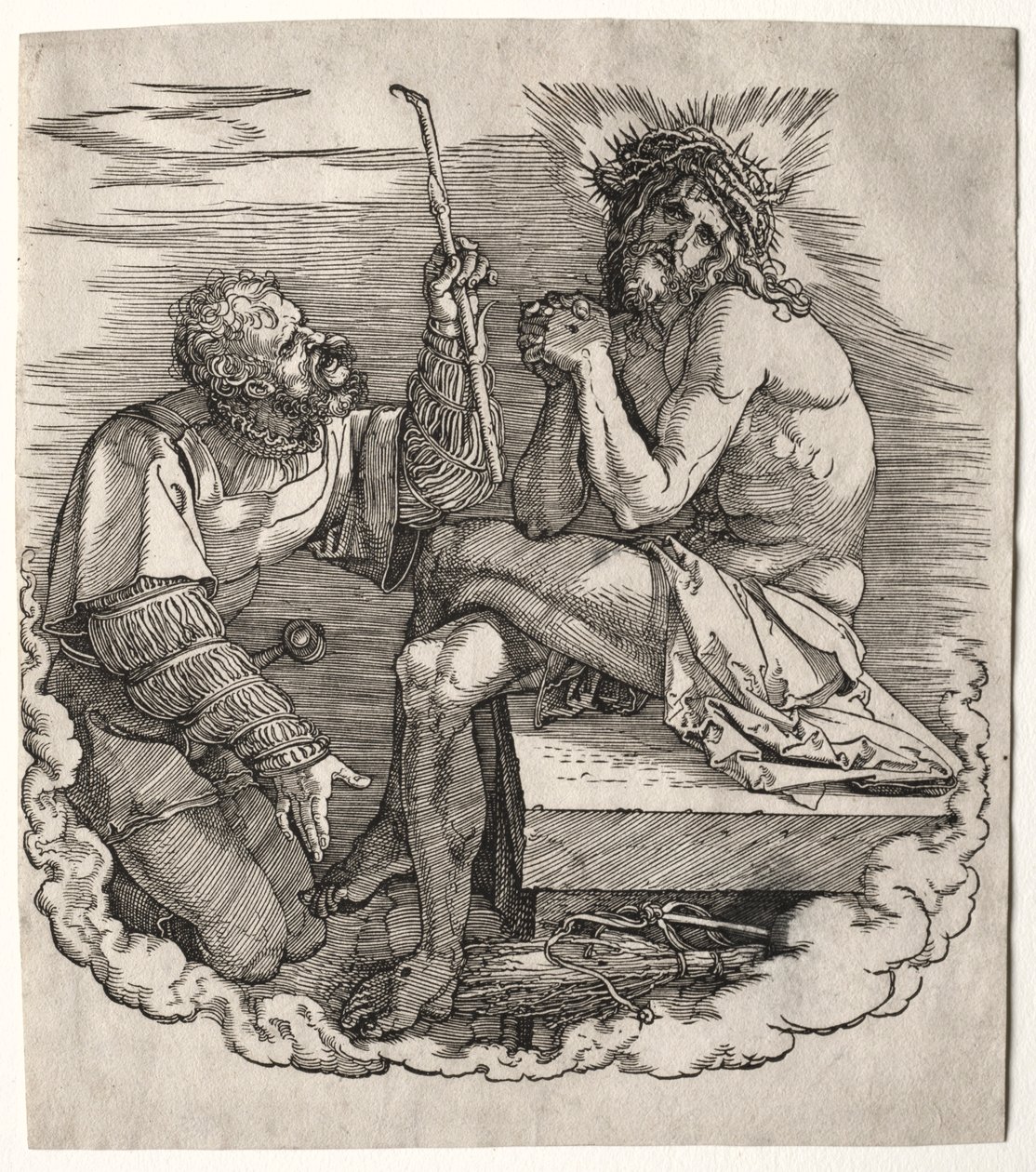 Wielka Pasja: Strona tytułowa - Chrystus, Mąż Boleści. autorstwa Albrecht Dürer