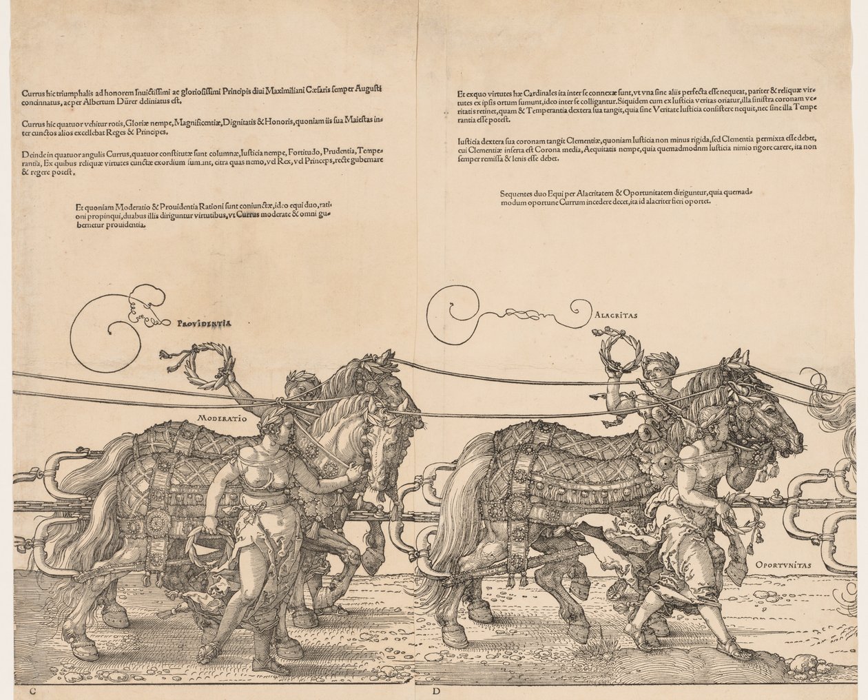 Wielki Triumfalny Wóz Cesarza Maksymiliana autorstwa Albrecht Dürer