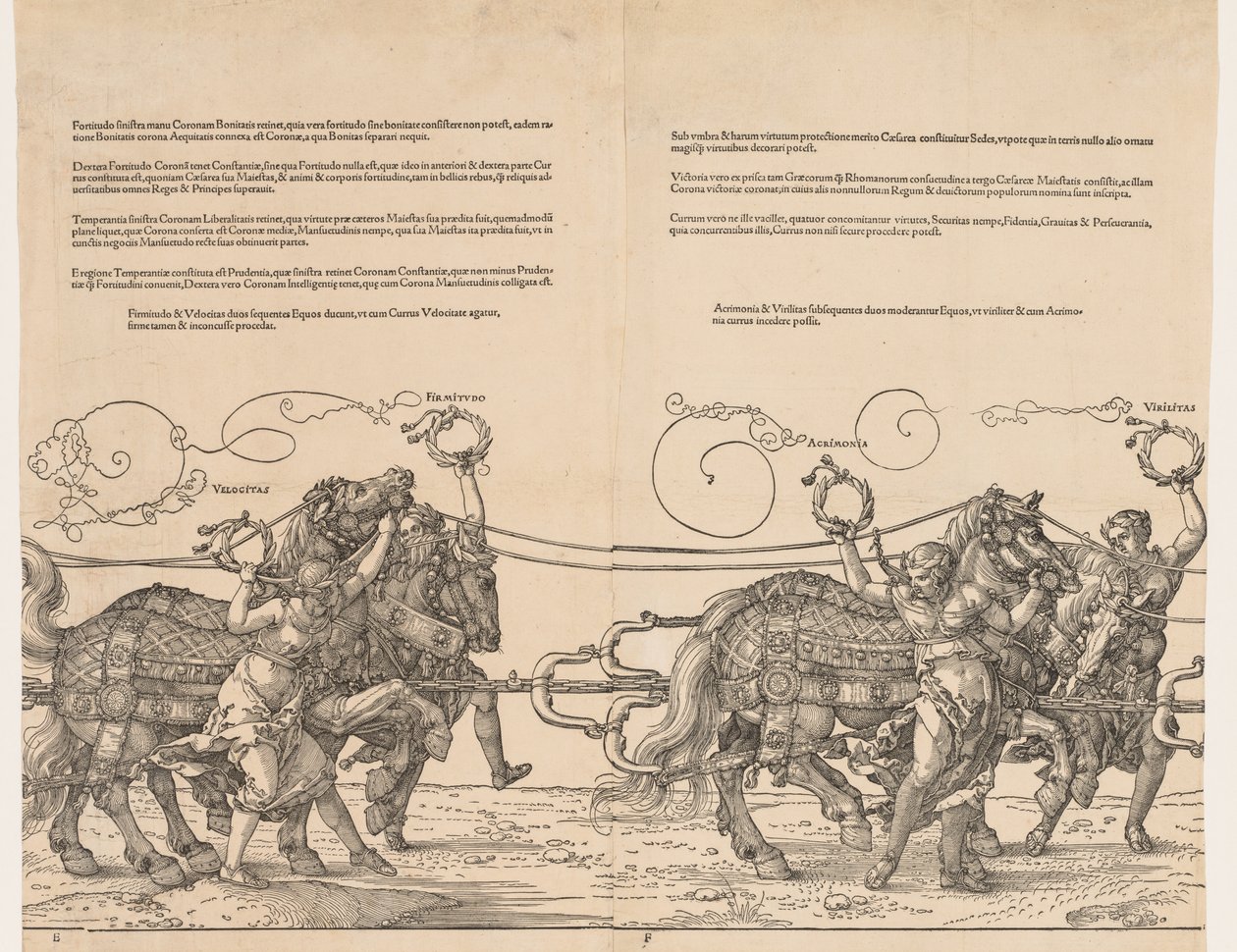 Wielki Triumfalny Wóz Cesarza Maksymiliana autorstwa Albrecht Dürer