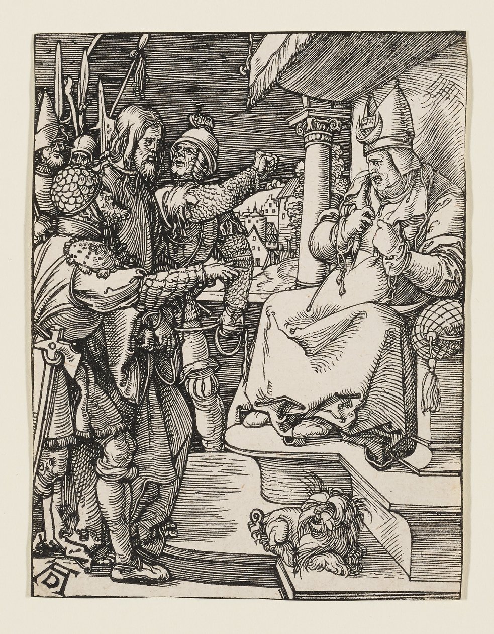 Arcykapłan rozdziera swoje szaty autorstwa Albrecht Dürer