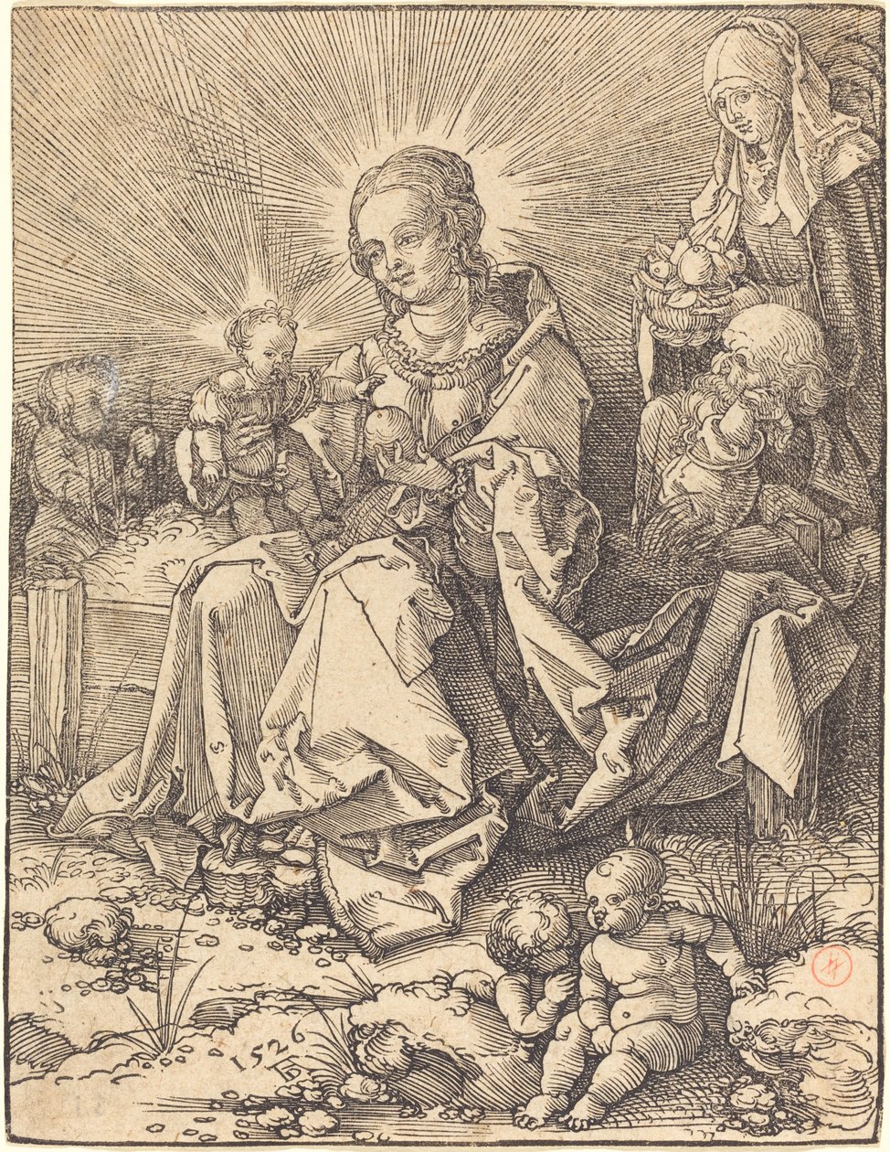 Święta Rodzina na Trawiastej Ławce autorstwa Albrecht Dürer