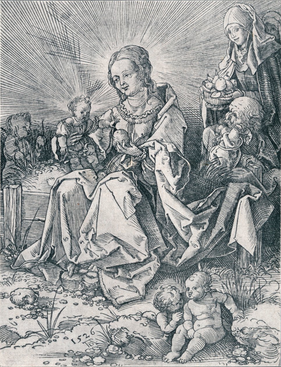 Święta Rodzina na ławce trawiastej, 1526 1906 autorstwa Albrecht Dürer