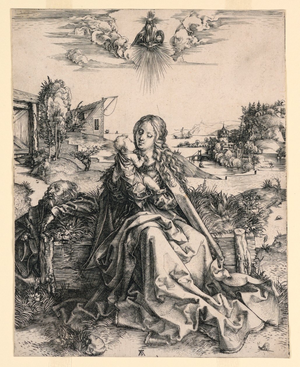 Święta Rodzina z Motylem autorstwa Albrecht Dürer
