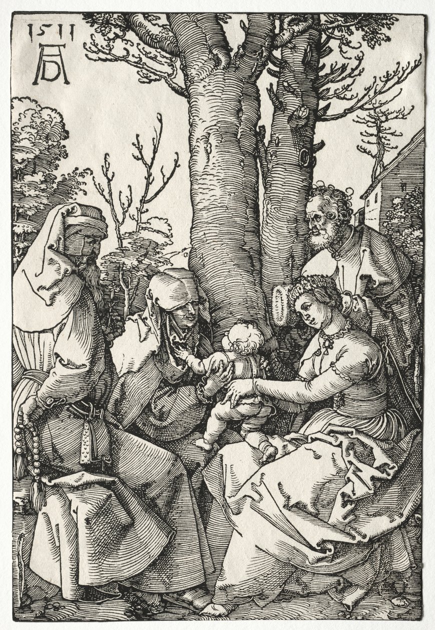 Święta Rodzina z Joachimem i Anną autorstwa Albrecht Dürer