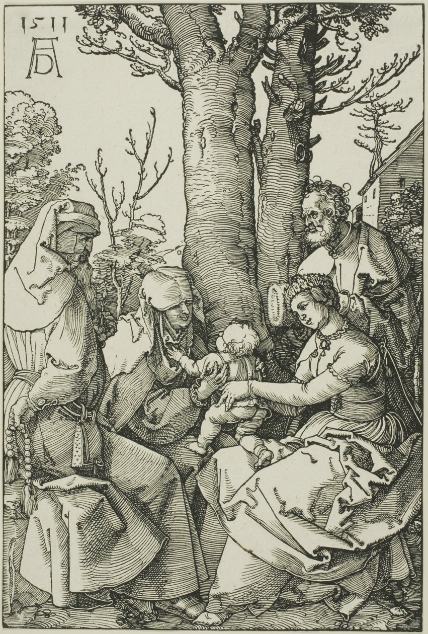 Święta Rodzina z Joachimem i św. Anną autorstwa Albrecht Dürer
