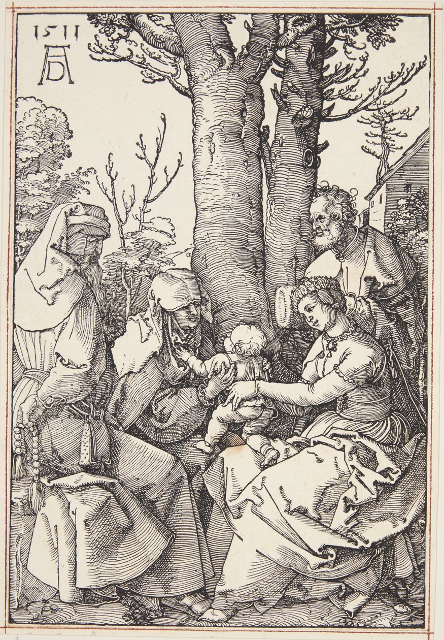 Święta Rodzina z Joachimem i św. Anną autorstwa Albrecht Dürer