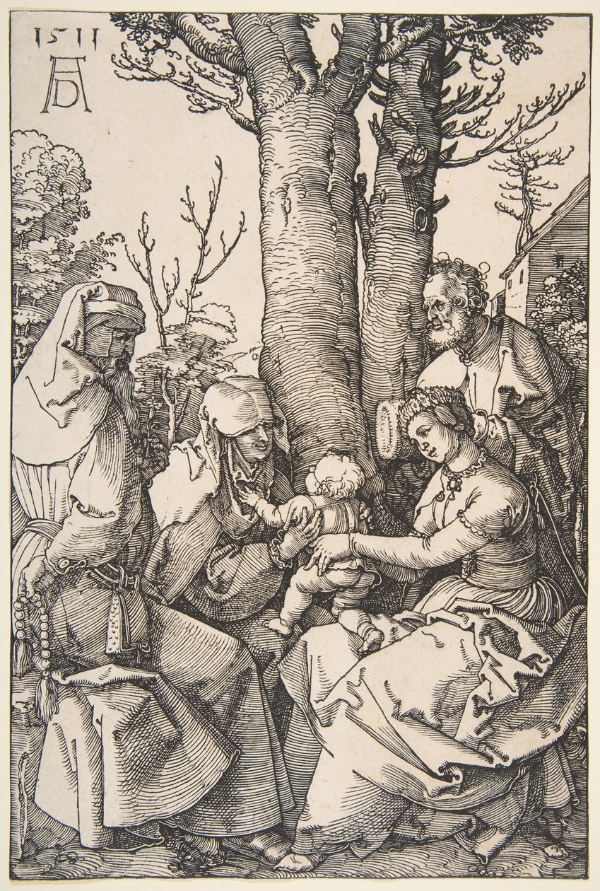 Święta Rodzina ze św. Joachimem i św. Anną, 1511. autorstwa Albrecht Dürer