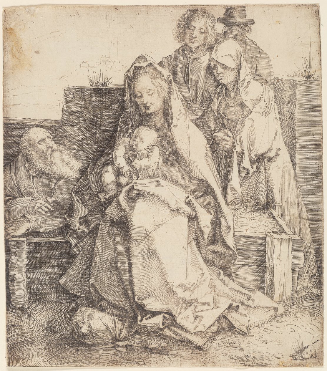 Święta Rodzina ze św. Janem, Magdaleną i Nikodemem autorstwa Albrecht Dürer