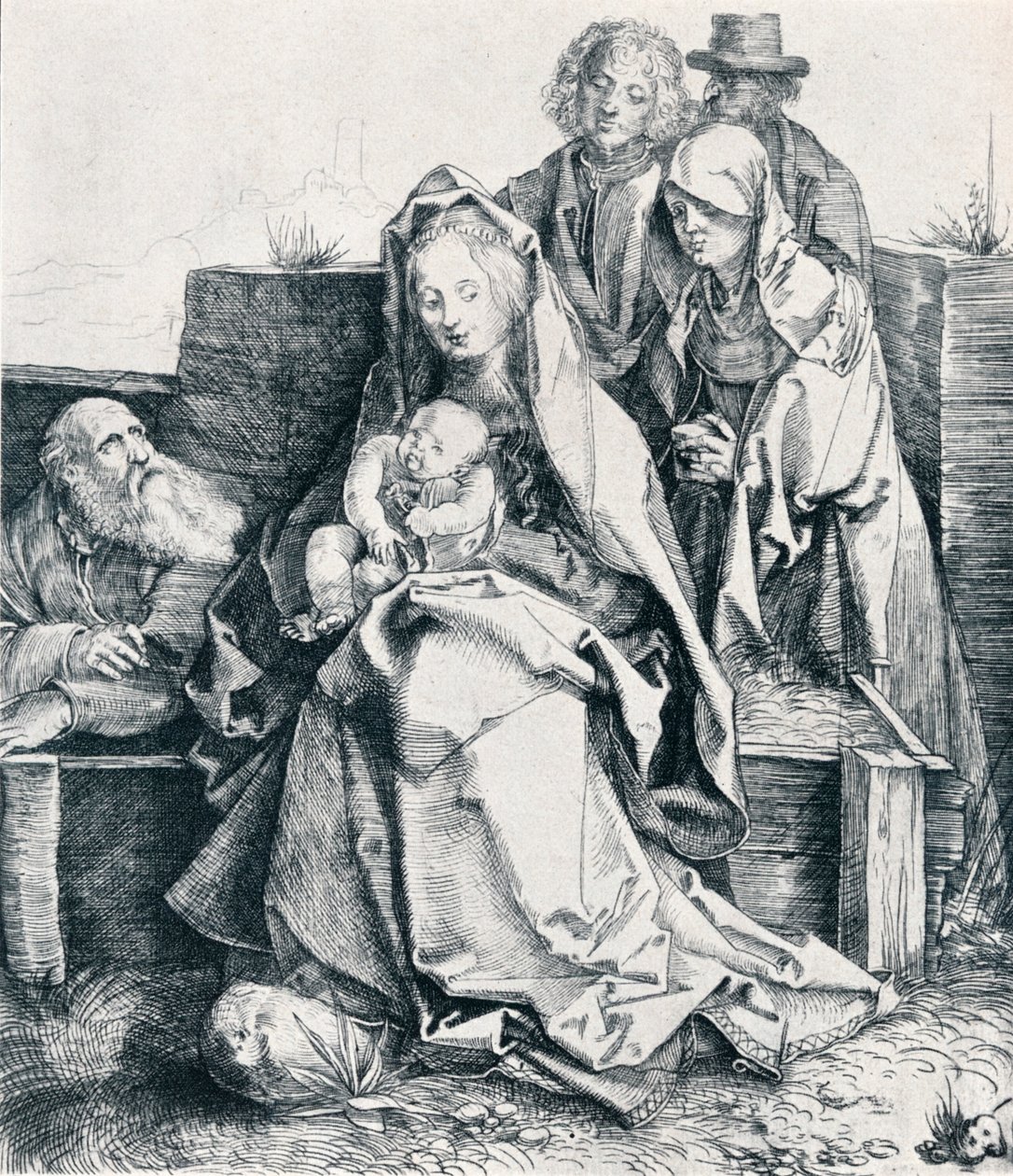 Święta Rodzina ze św. Janem Magdaleną i Nikodemem, 1512 1906 autorstwa Albrecht Dürer