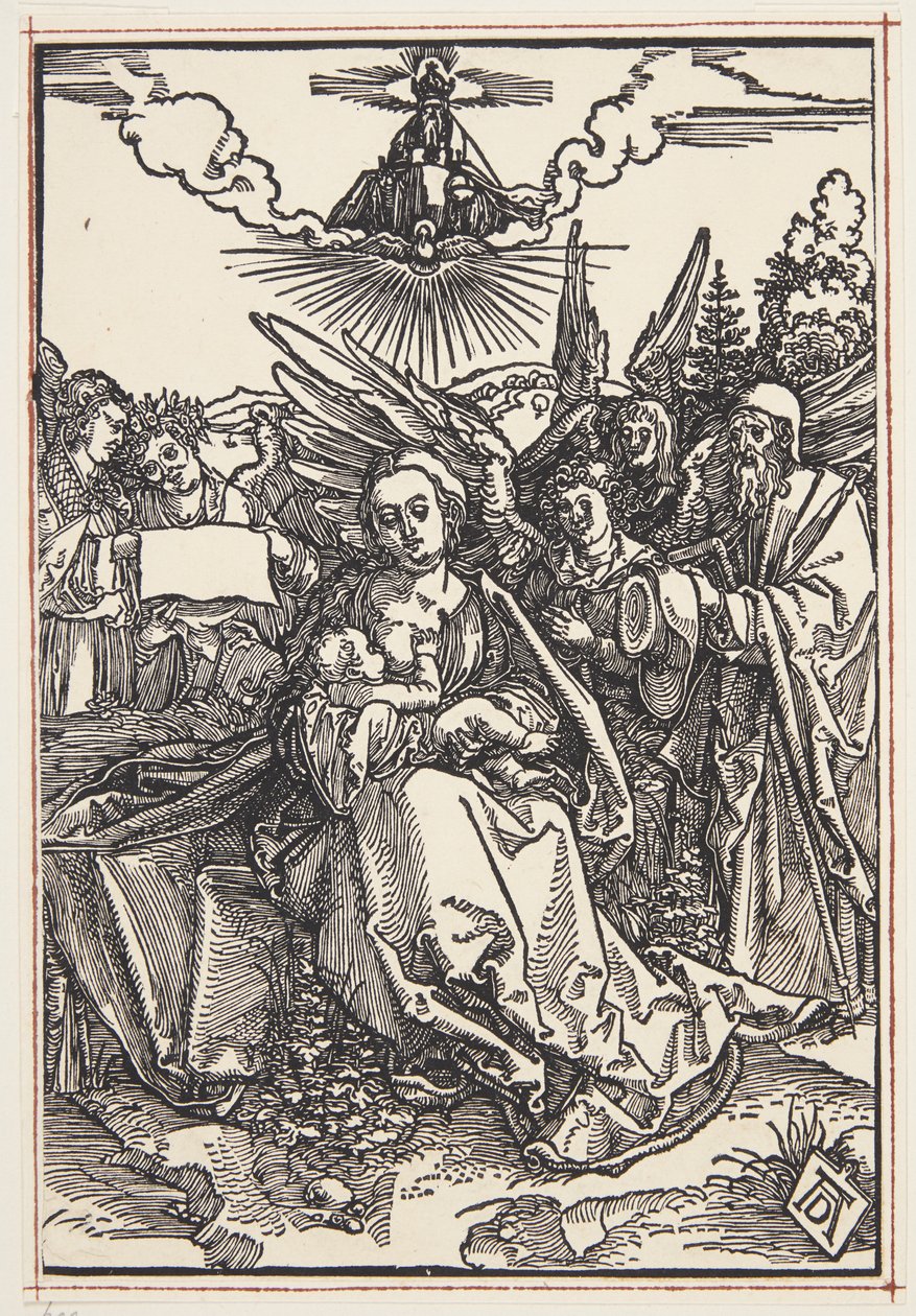 Święta Rodzina z pięcioma aniołami autorstwa Albrecht Dürer
