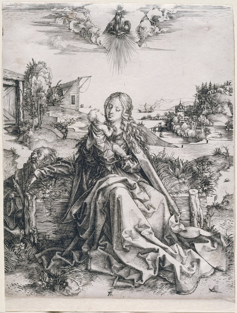 Święta Rodzina z ważką autorstwa Albrecht Dürer