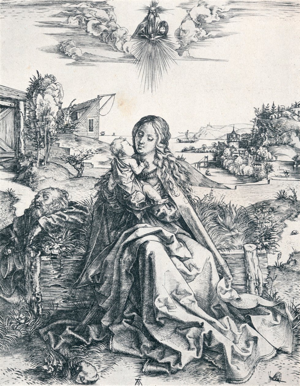 Święta Rodzina z Ważką, 1495 1906 autorstwa Albrecht Dürer