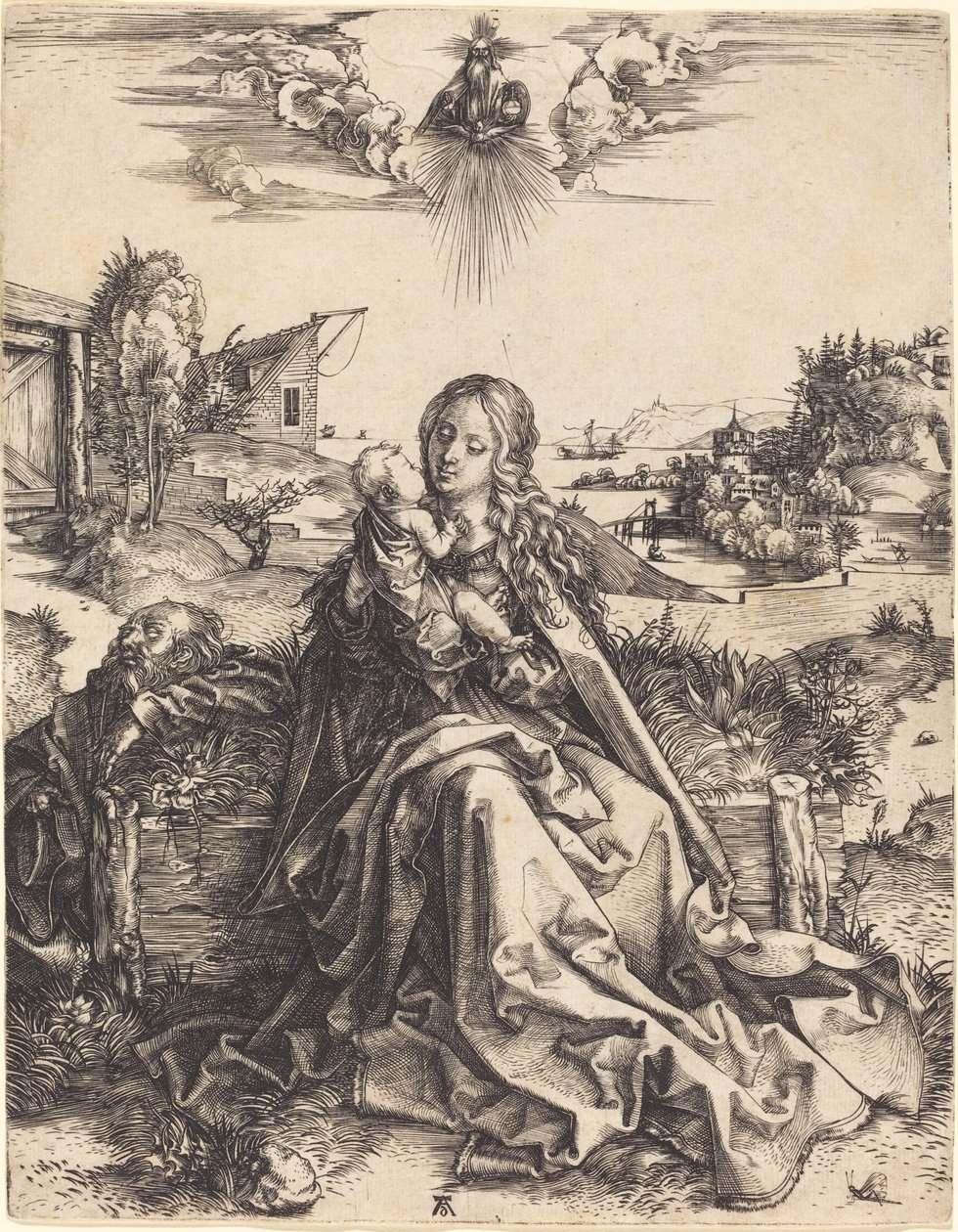 Święta Rodzina z Mayfly autorstwa Albrecht Dürer