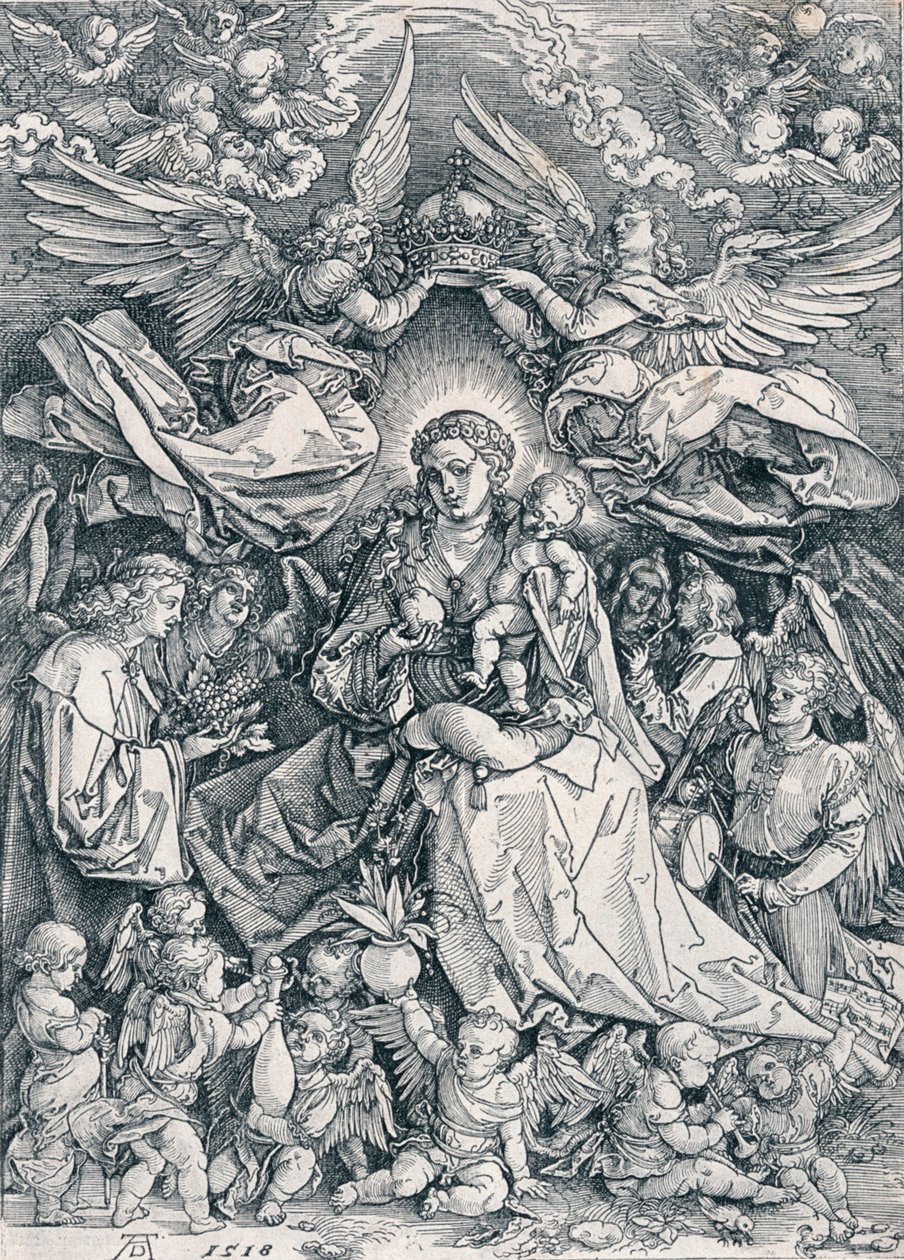 Najświętsza Panna jako Królowa Aniołów, 1518 1906 autorstwa Albrecht Dürer