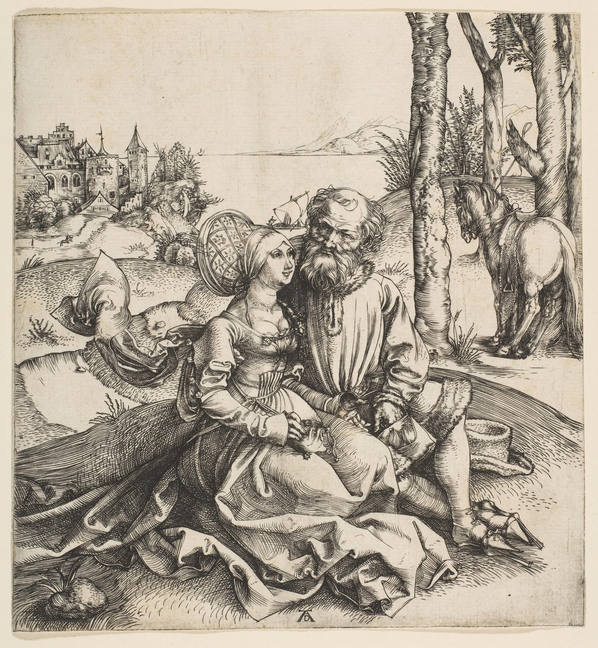 Źle dobrana para, ca. 1495. autorstwa Albrecht Dürer