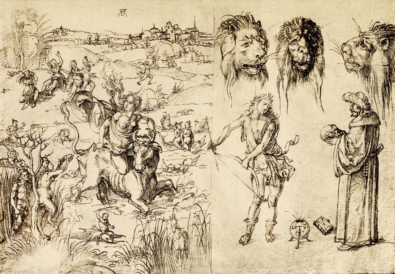 Porwanie Europy autorstwa Albrecht Dürer