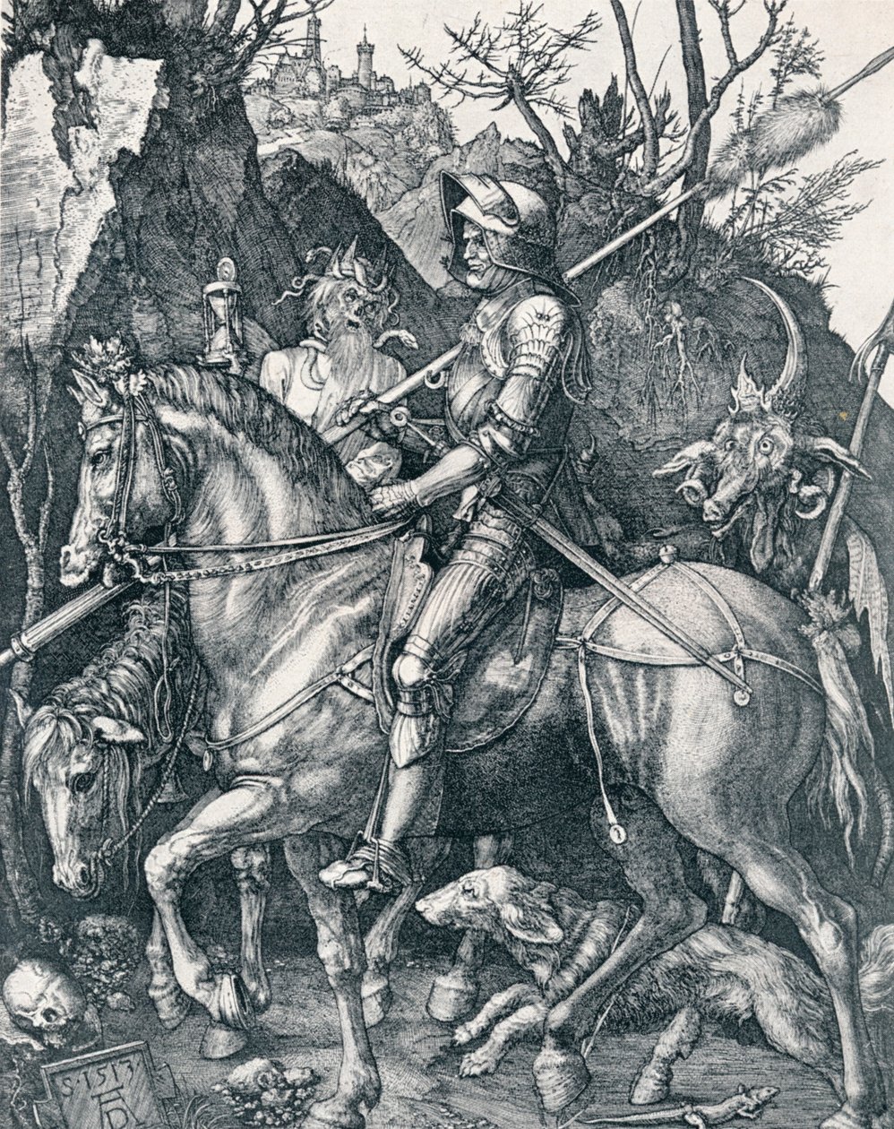 Rycerz, Śmierć i Diabeł, 1513 1906 autorstwa Albrecht Dürer