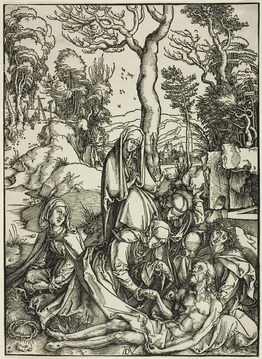 Lamentacja, z „Wielkiej pasji” autorstwa Albrecht Dürer