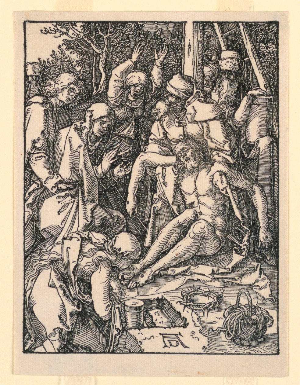 Lamentacja, z serii Mała pasja autorstwa Albrecht Dürer