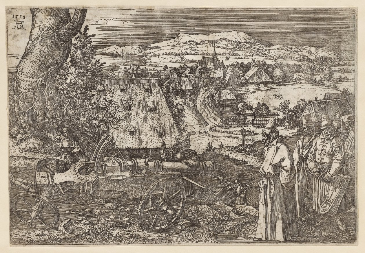 Pejzaż z armatą autorstwa Albrecht Dürer
