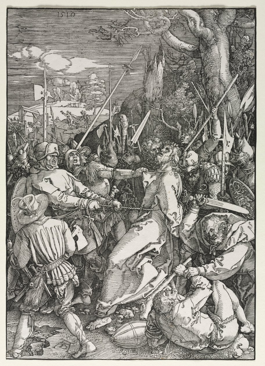 Wielka Pasja: Zdrada Chrystusa, 1510. autorstwa Albrecht Dürer