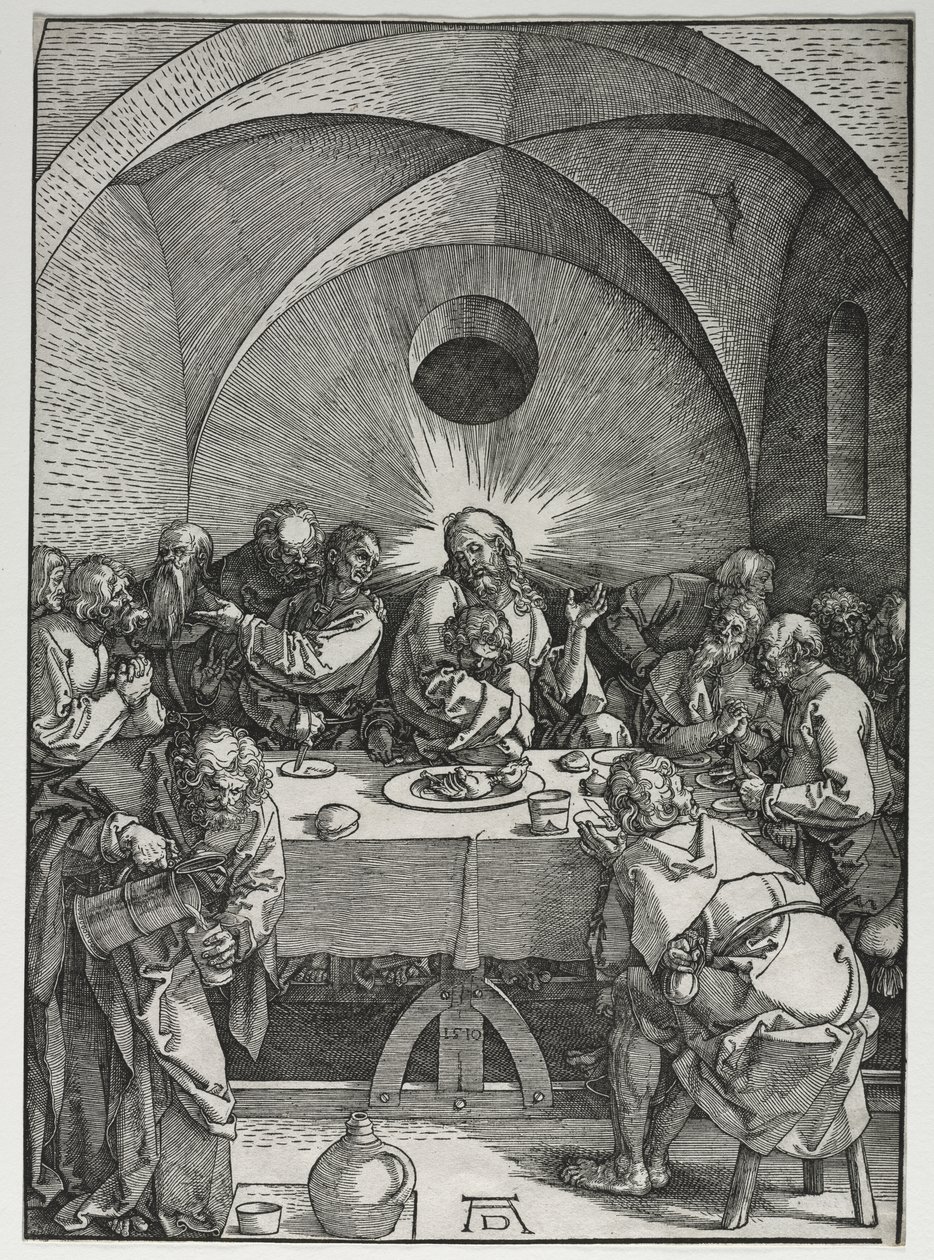 Wielka Pasja: Ostatnia Wieczerza autorstwa Albrecht Dürer