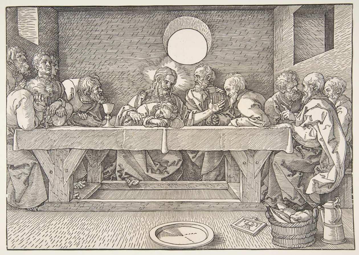 Ostatnia Wieczerza, 1523. autorstwa Albrecht Dürer