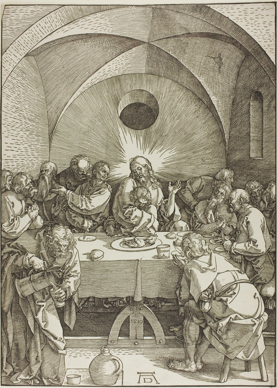 Ostatnia Wieczerza, z „Wielkiej Pasji” autorstwa Albrecht Dürer