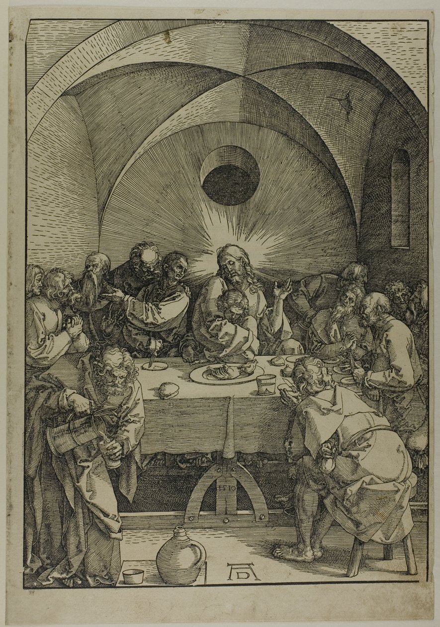 Ostatnia Wieczerza, z „Wielkiej Pasji” autorstwa Albrecht Dürer