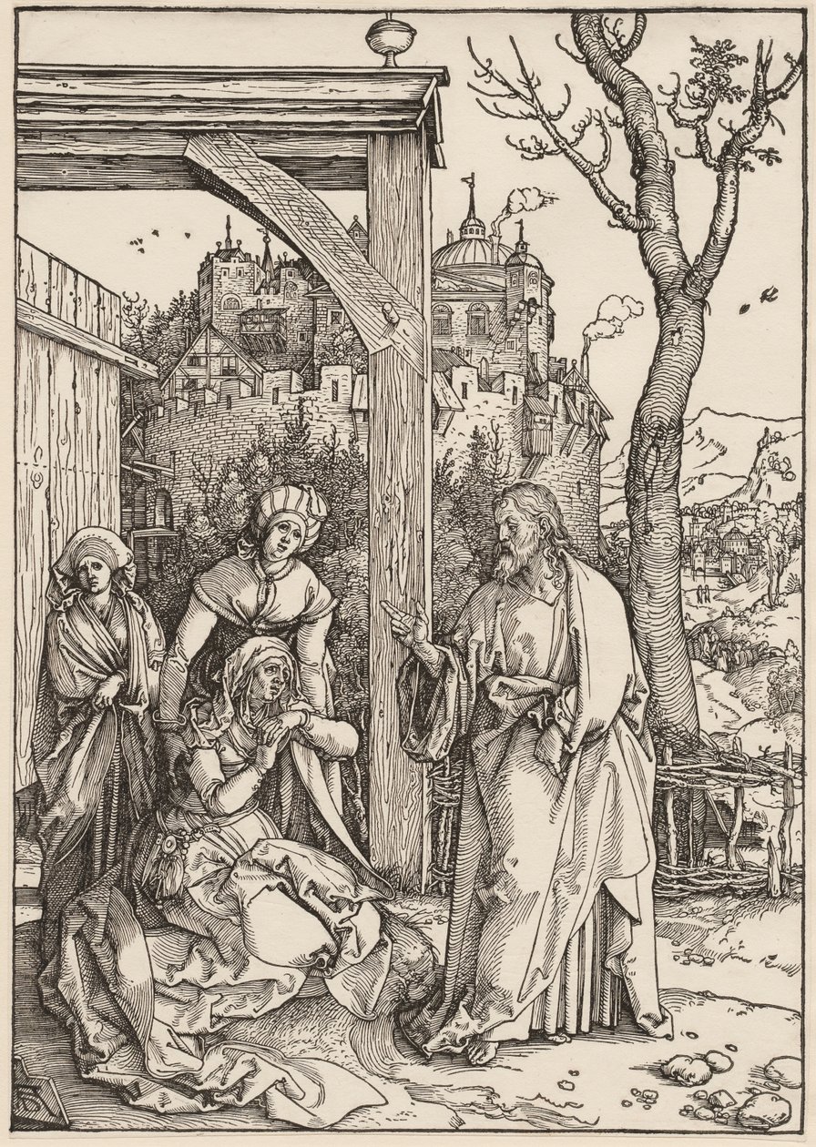 Życie Marii Panny: Chrystus żegna się ze swoją matką autorstwa Albrecht Dürer