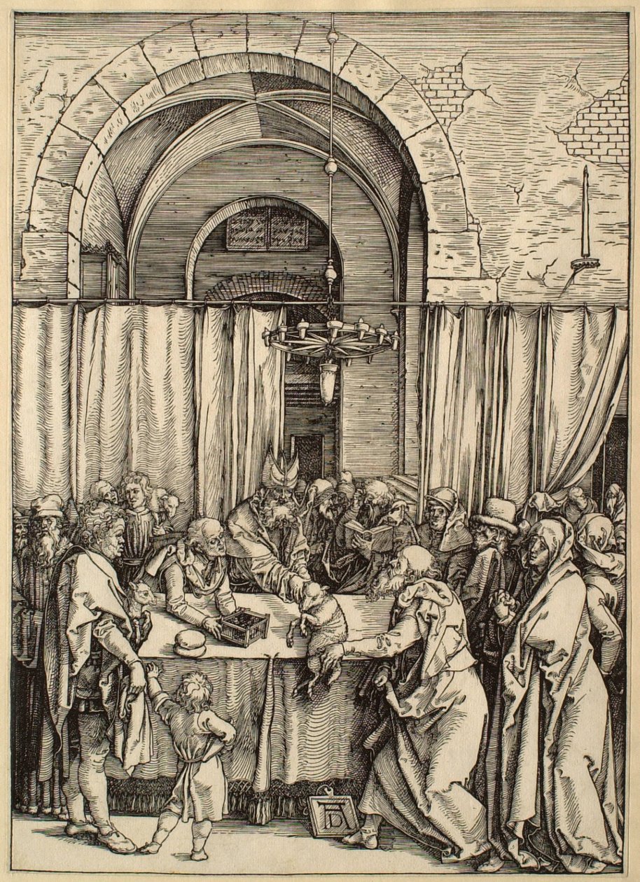 Życie Marii Panny: Ofiara Joachima odrzucona autorstwa Albrecht Dürer