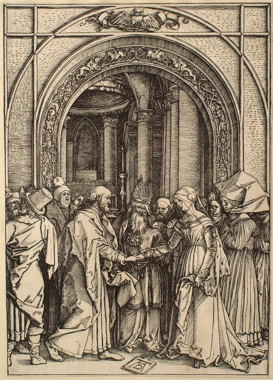 Życie Marii Panny: Zaślubiny Marii Panny autorstwa Albrecht Dürer
