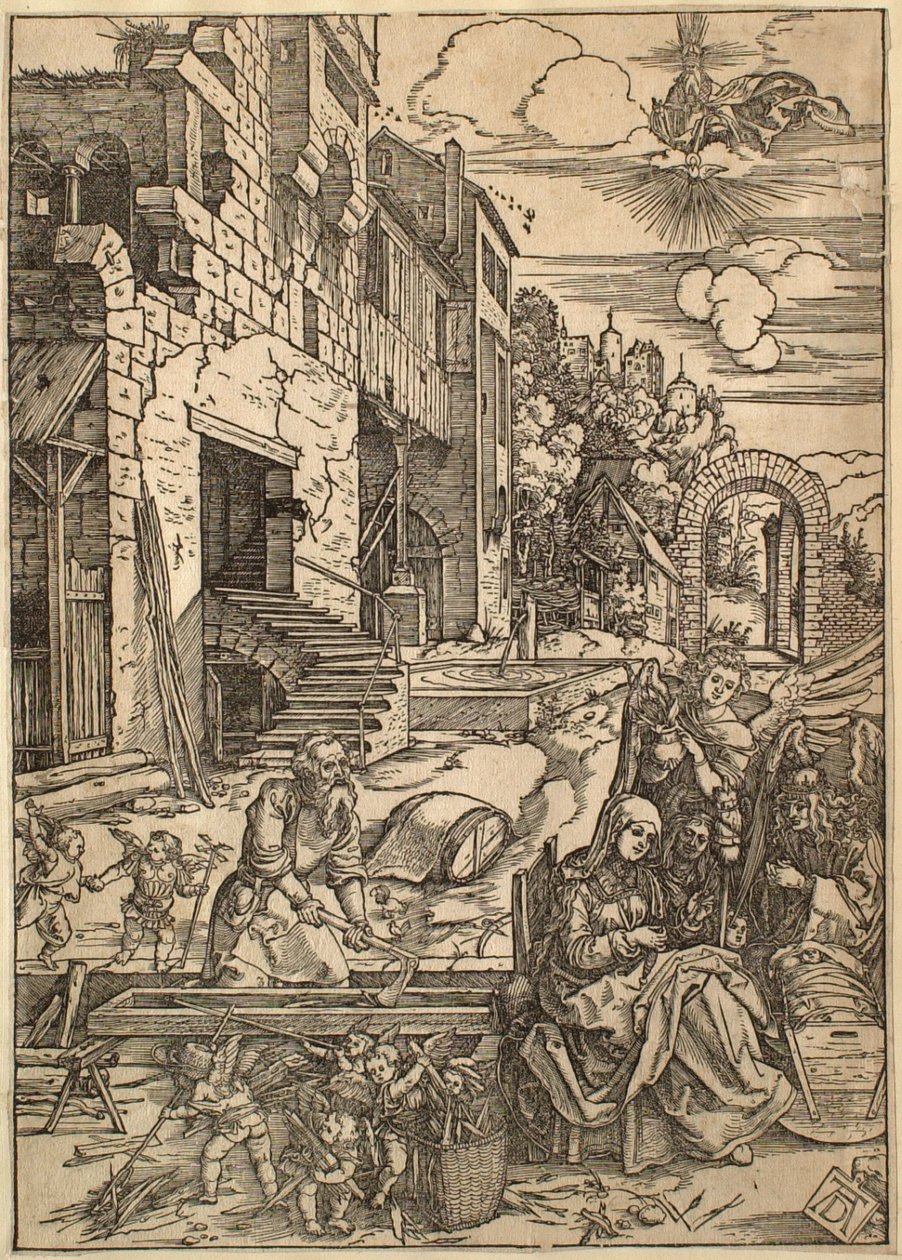 Życie Marii Panny: Pobyt Świętej Rodziny w Egipcie autorstwa Albrecht Dürer