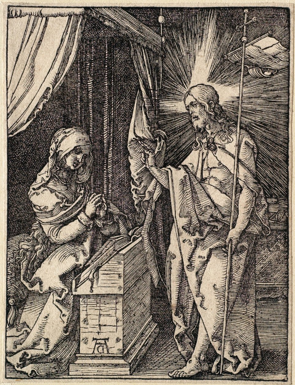 Mała Pasja: Chrystus ukazuje się swojej matce autorstwa Albrecht Dürer