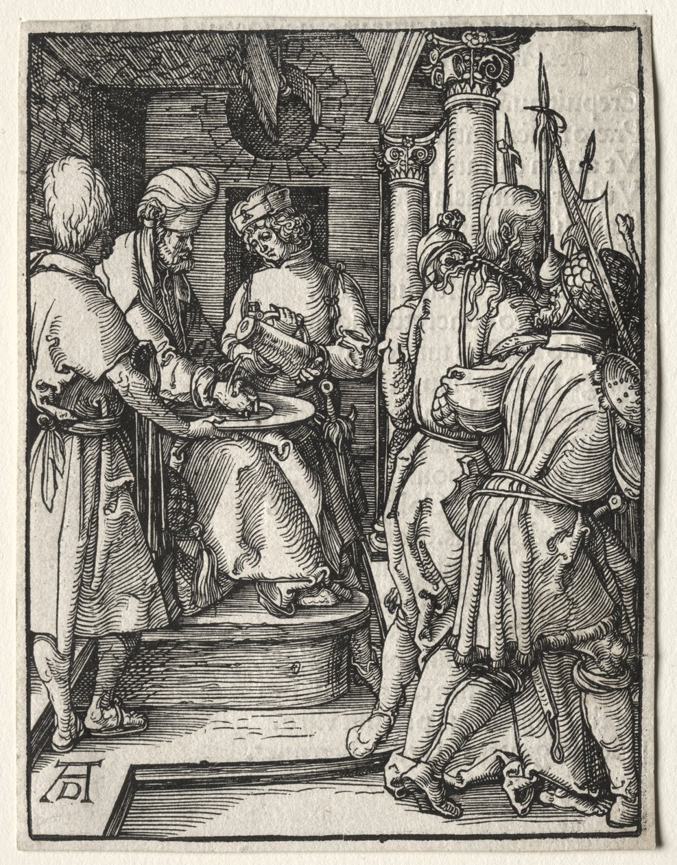 Mała Pasja: Piłat myje ręce autorstwa Albrecht Dürer