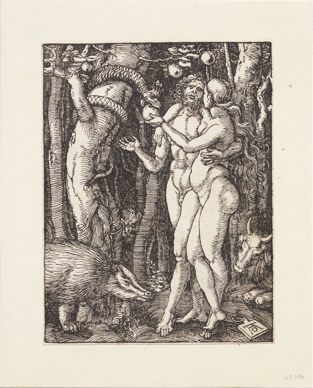 Mała Pasja: Upadek człowieka autorstwa Albrecht Dürer