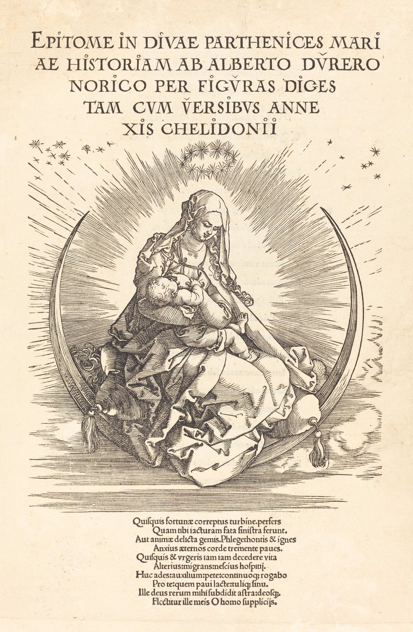 Madonna na Półksiężycu, 15101511. autorstwa Albrecht Dürer