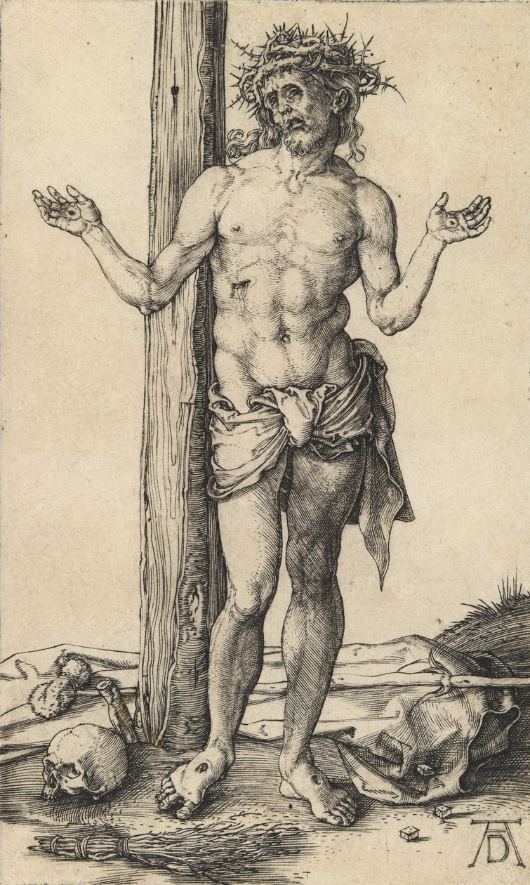 Mąż boleści z wyciągniętymi ramionami, ok. 1930 r. 1500. autorstwa Albrecht Dürer