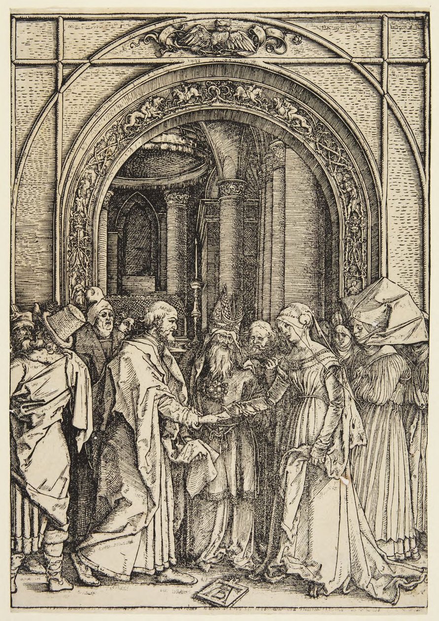 Zaślubiny Marii autorstwa Albrecht Dürer