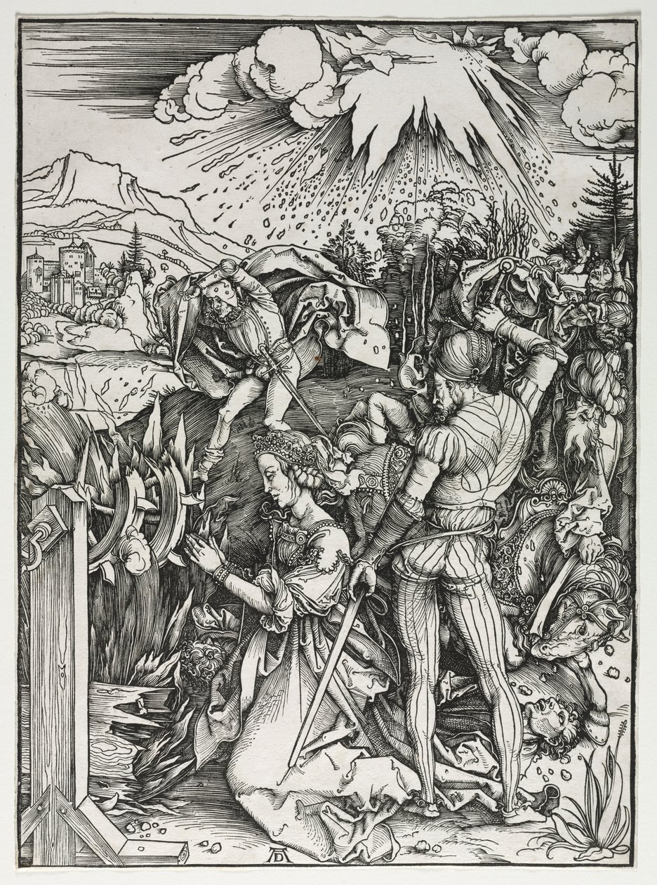 Męczeństwo św. Katarzyny Aleksandryjskiej, ok. godz. 1497. autorstwa Albrecht Dürer