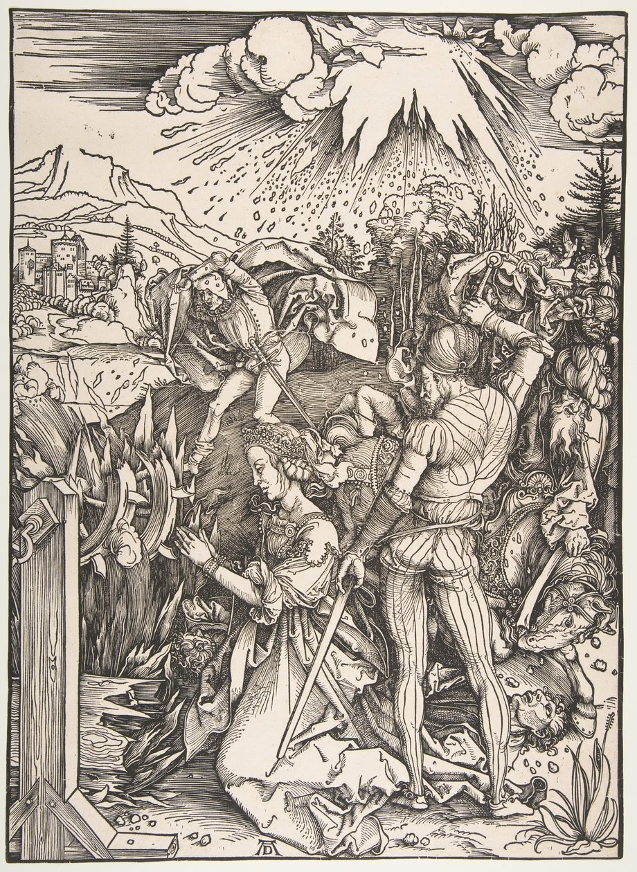 Męczeństwo św. Katarzyny. autorstwa Albrecht Dürer