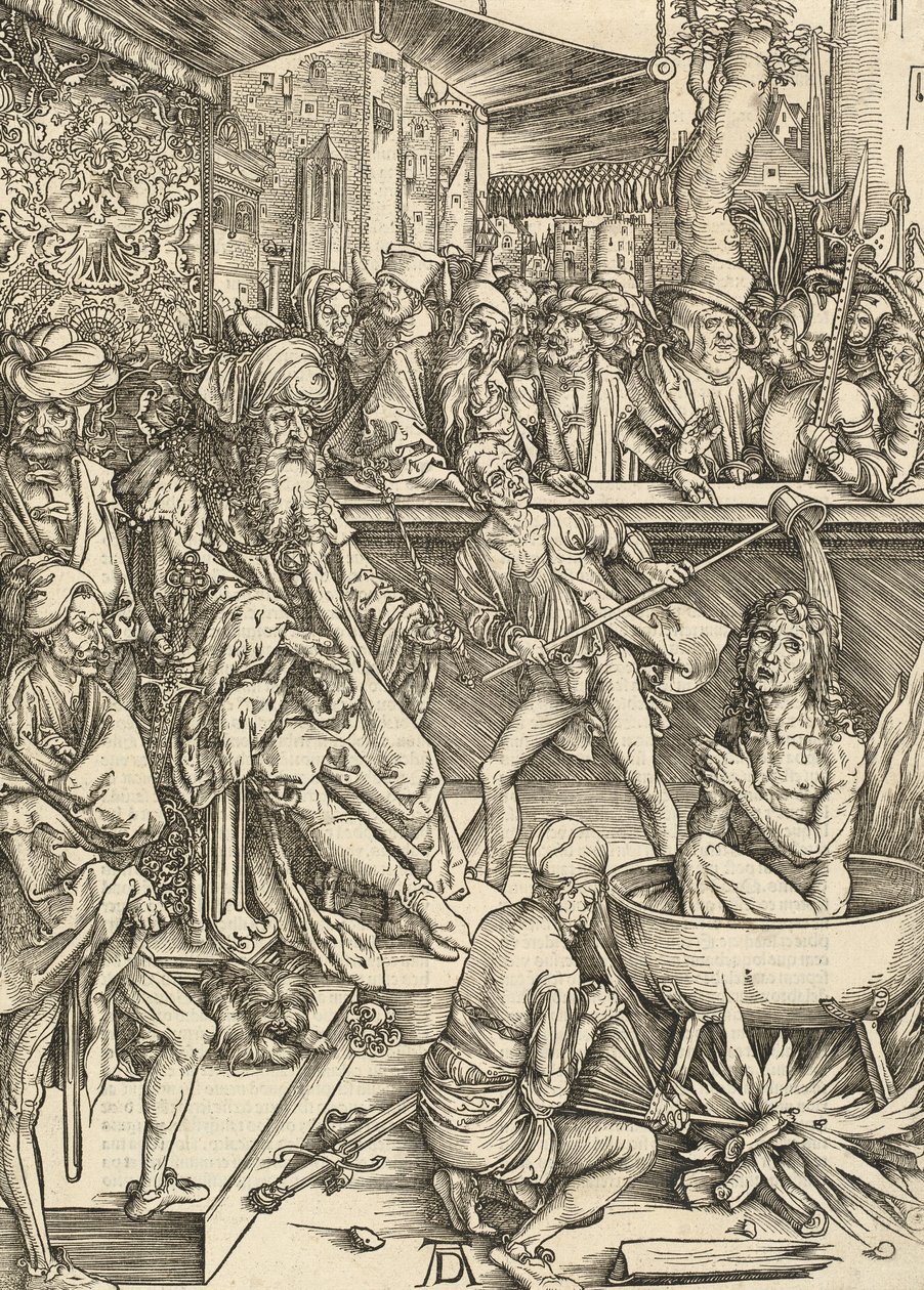 Męczeństwo św. Jana, 1498. autorstwa Albrecht Dürer