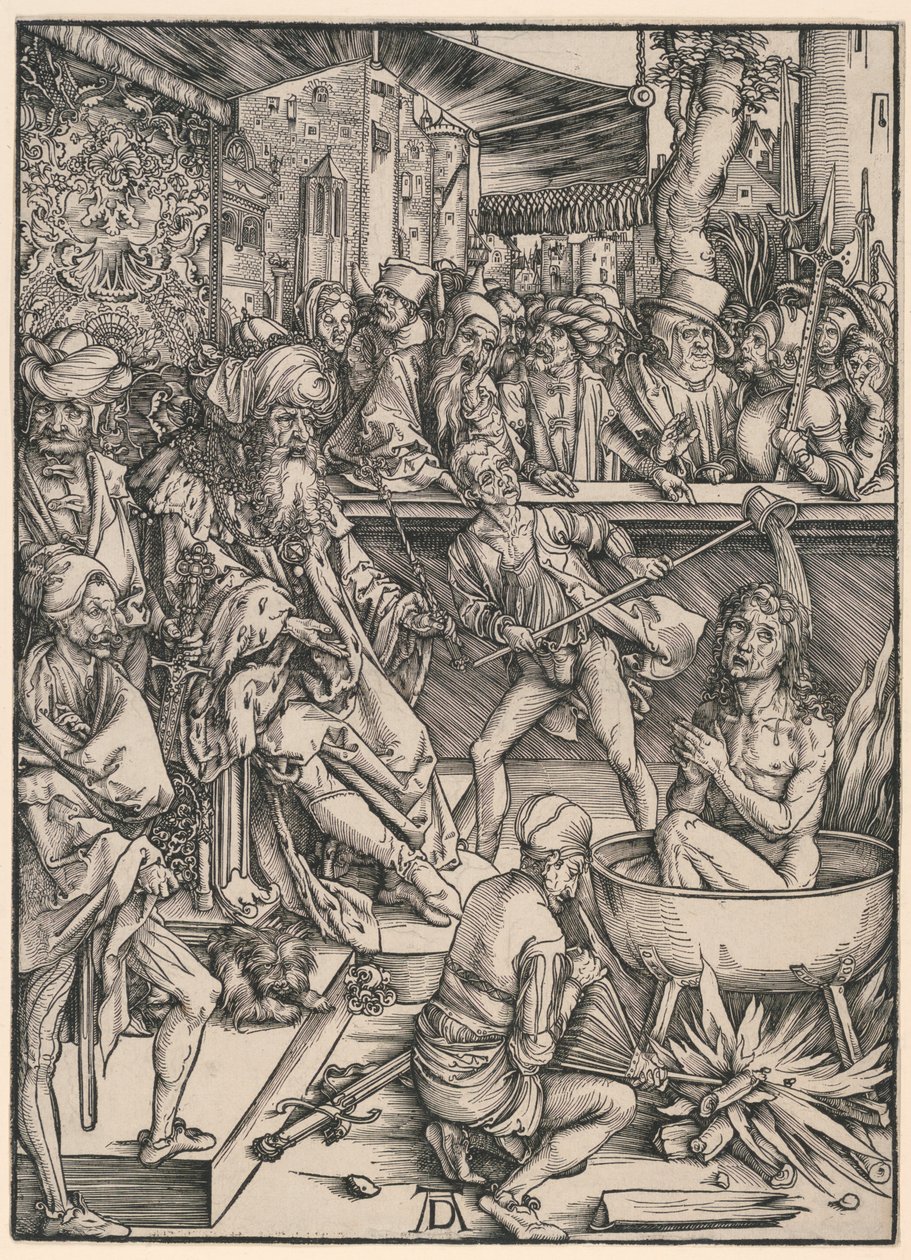 Męczeństwo św. Jana, z Apokalipsy autorstwa Albrecht Dürer