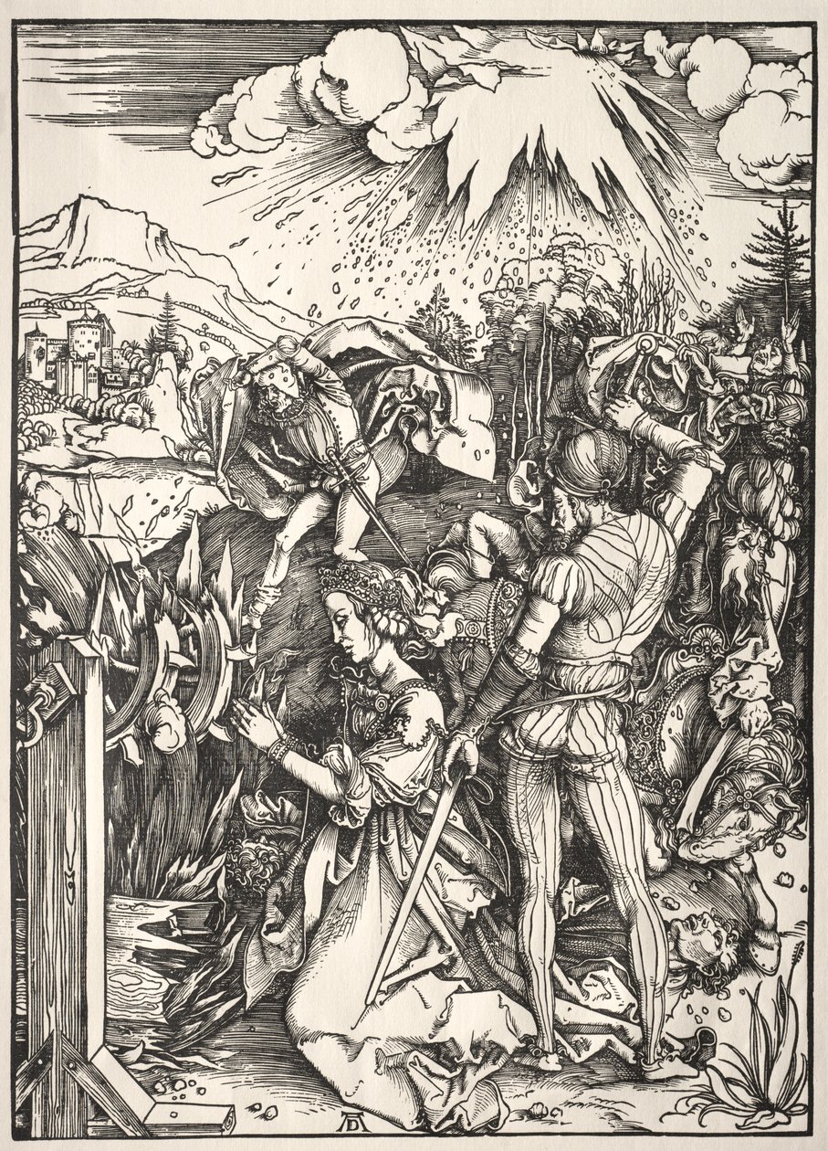 Męczeństwo św. Katarzyny. autorstwa Albrecht Dürer